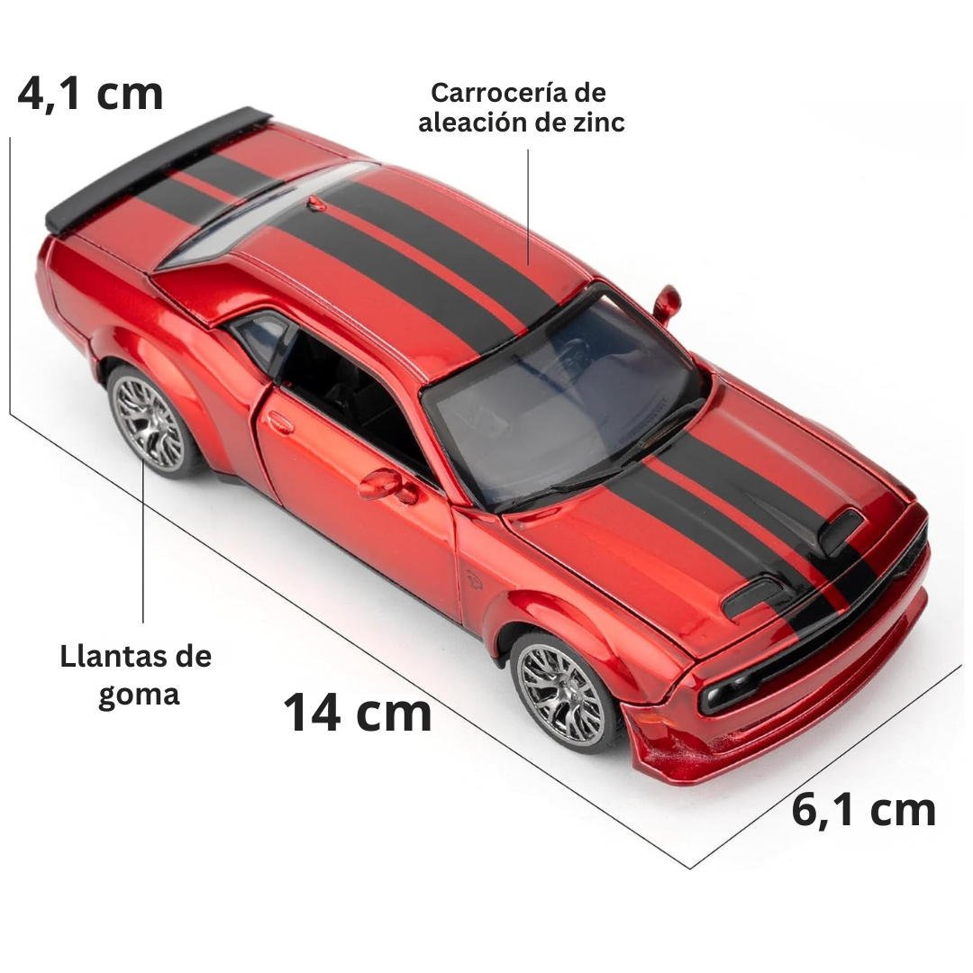 Dodge Challenger SRT Jailbreak 1:36 de metal personalizable
