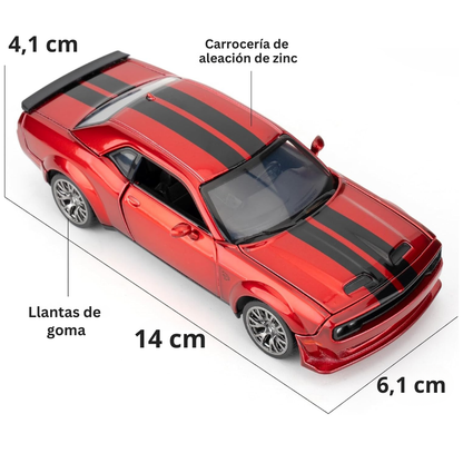 Dodge Challenger SRT Jailbreak 1:36 de metal personalizable