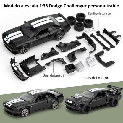 Dodge Challenger SRT Jailbreak 1:36 de metal personalizable